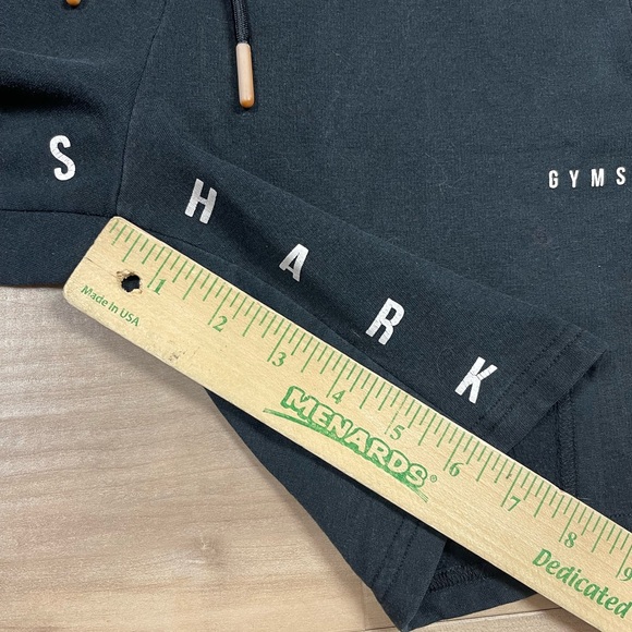 Gymshark Men's Black Fleece Athletic Drawstring Shorts size Medium READ - Picture 9 of 10